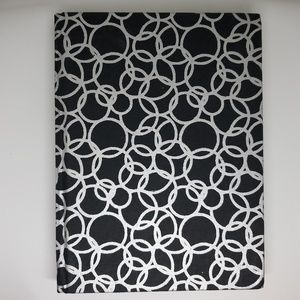 Recycled Cotton Journal in Black/Silver-6"x8"